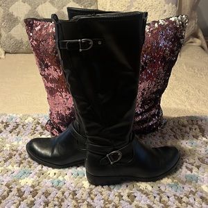 Kim Rogers Black Boots Size 7M